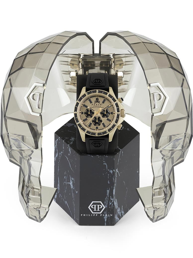 Philipp Plein Philipp Plein Nobile Racing PWVAA0223 мужские часы золотой циферблат на запястье