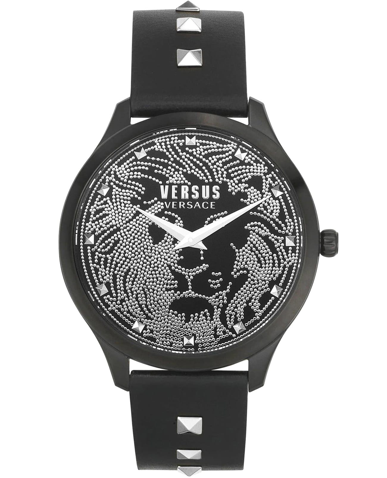 Versus Versace VSPVQ0420  VSPVQ0420 кварцевые женские часы черный циферблат, браслет кожаный — вид спереди