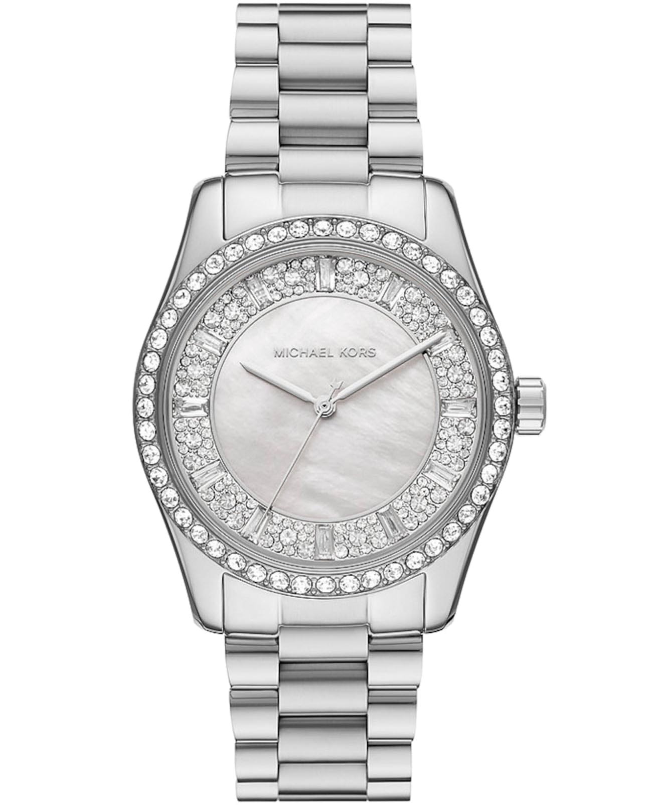 Michael Kors Michael Kors Lexington MK7445  MK7445 кварцевые женские часы перламутровый циферблат, браслет нержавеющая сталь — вид спереди