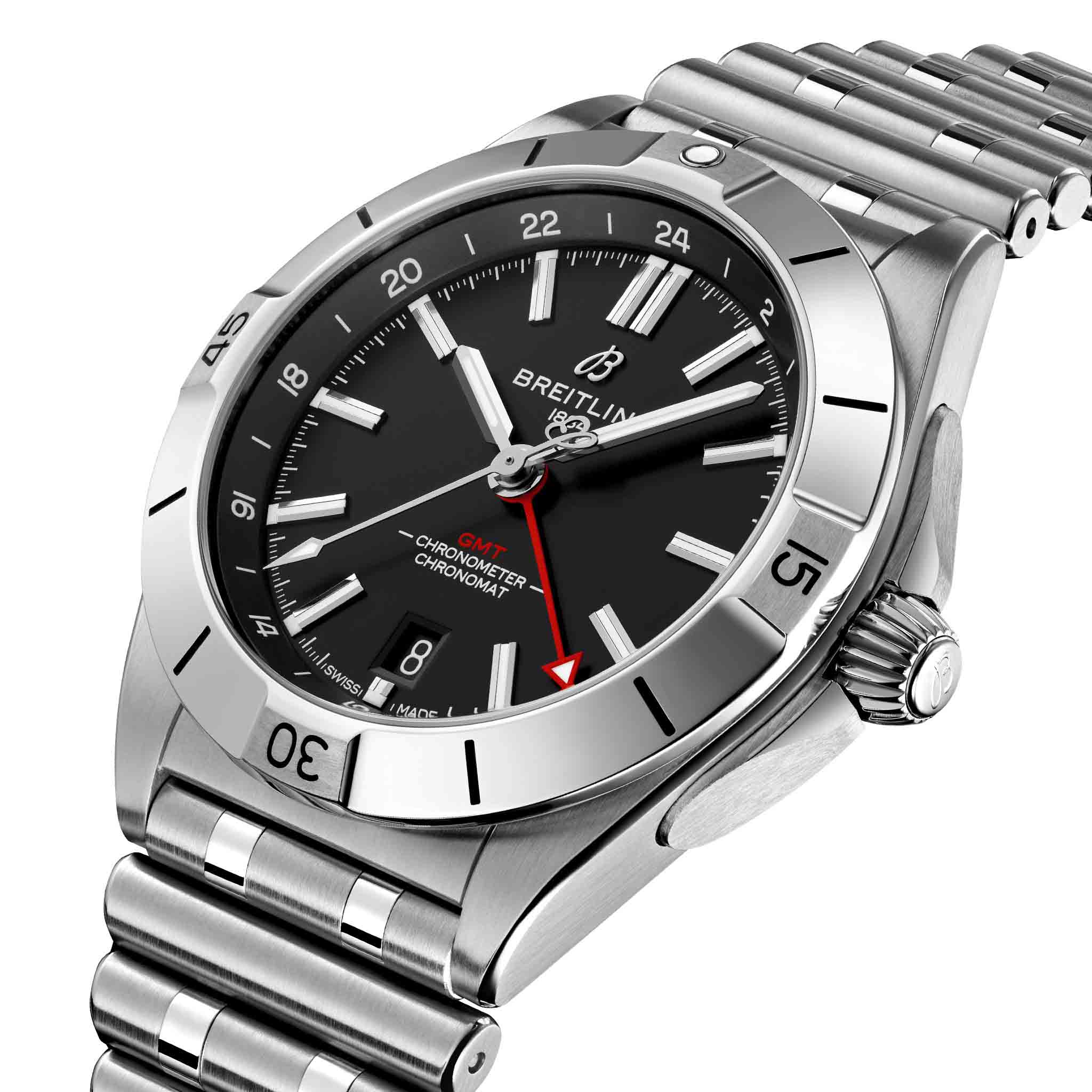 Breitling Breitling Chronomat Automatic GMT 40 A32398101B1A1 мужские часы черный циферблат на запястье