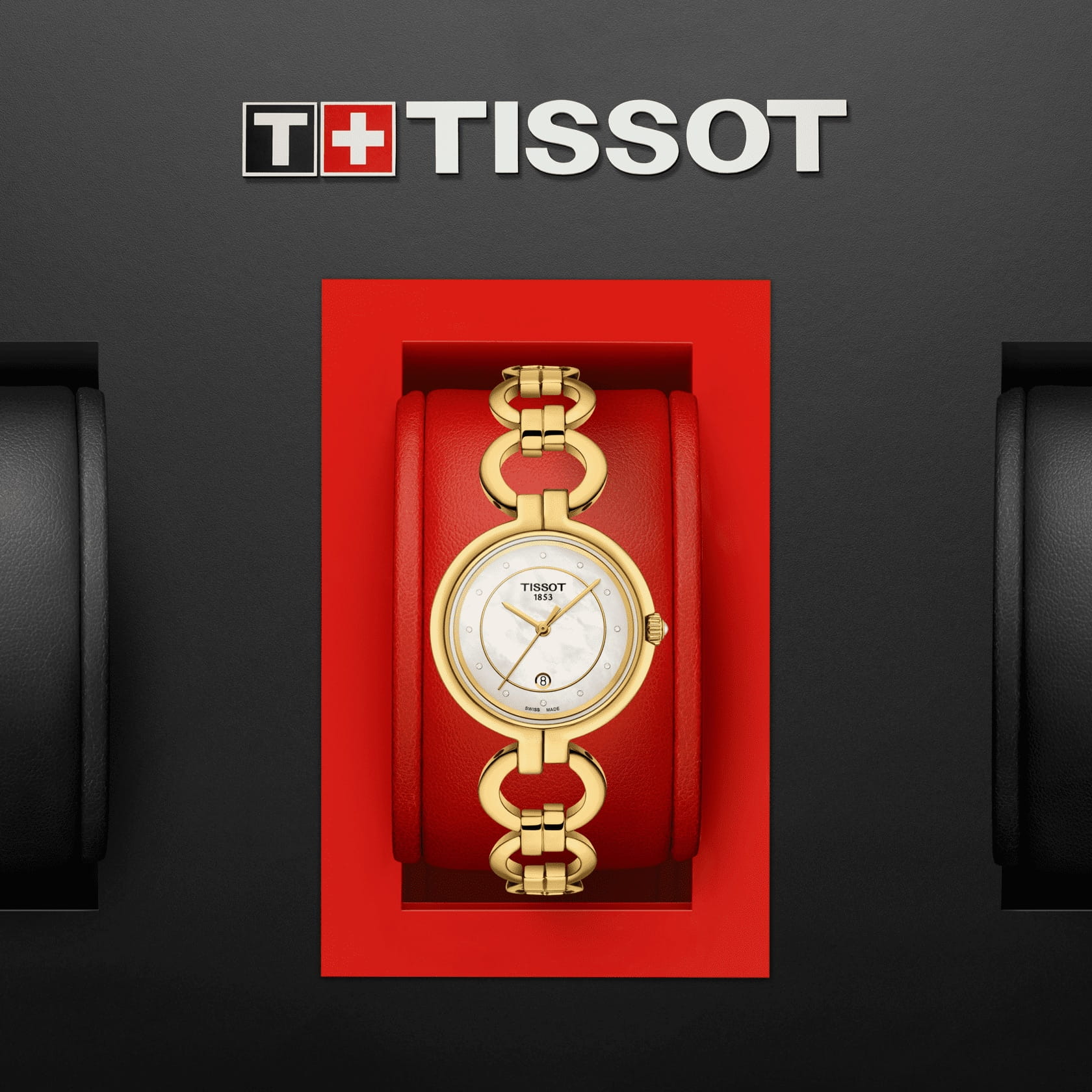 Tissot Tissot Flamingo T094.210.33.116.00, t-lady швейцария женские часы на браслете сталь c pvd покрытием боковой вид