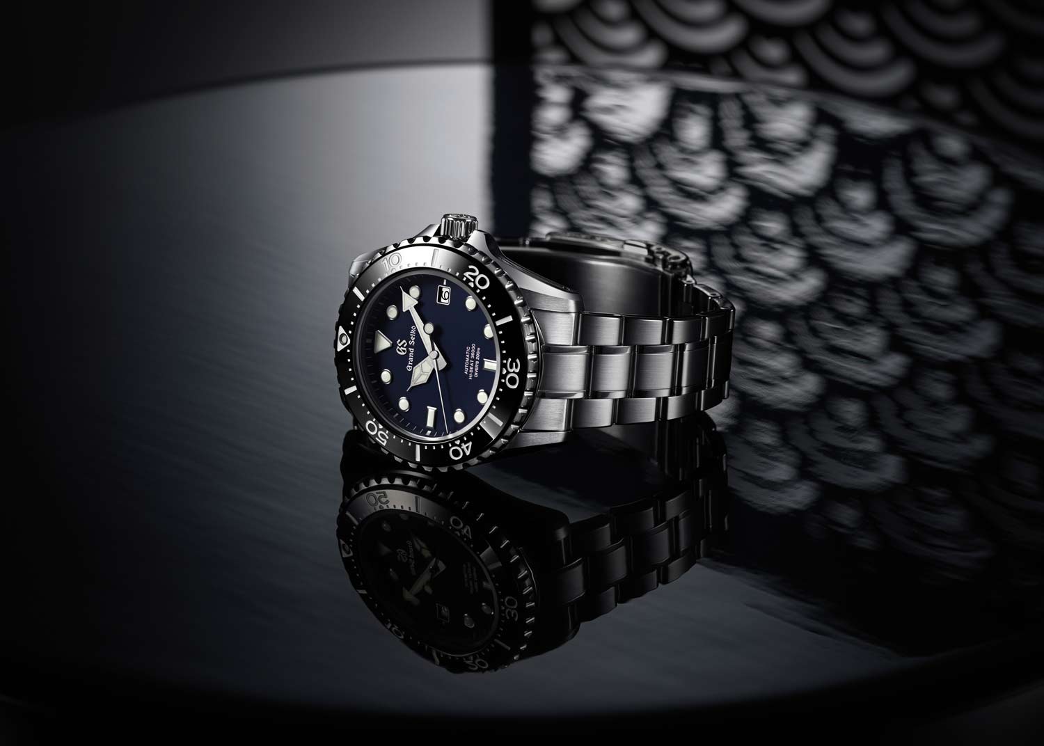 Seiko Seiko Grand Seiko SBGH289G мужские часы синий циферблат на запястье
