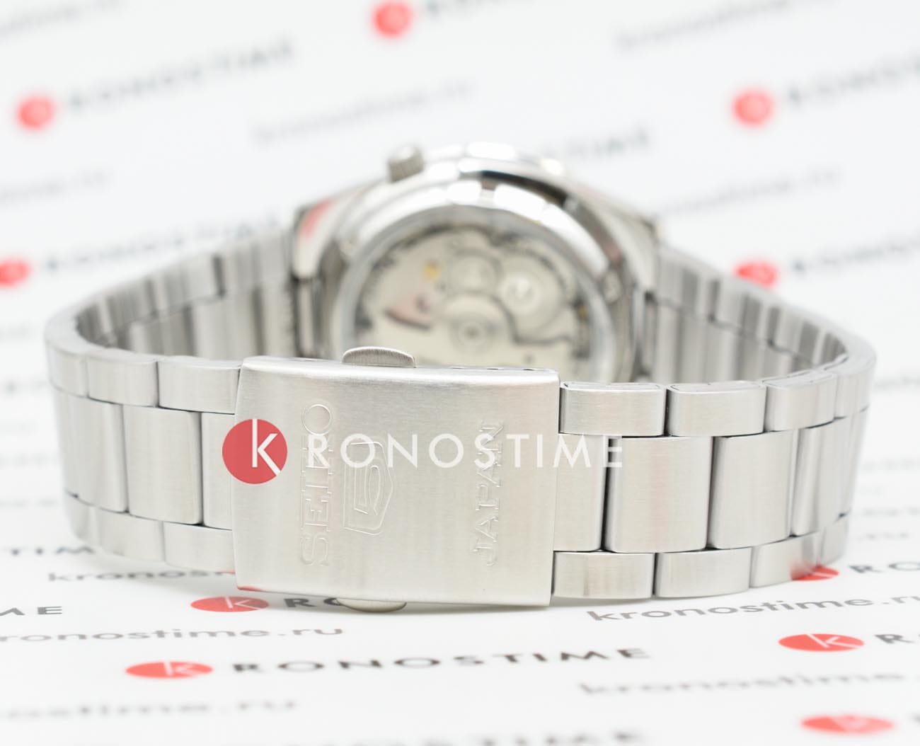 Seiko Seiko Seiko 5 SNKD97J1 механические мужские часы часы крупный план белый циферблата