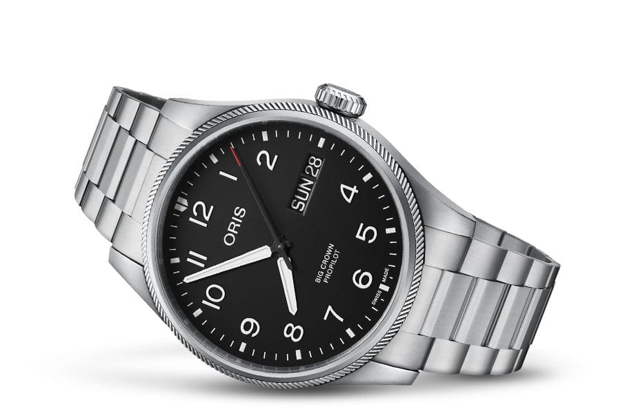 Oris Oris Propilot Big Crown Propilot Big Day Date 01 752 7760 4164-07 8 22 08 швейцария наручные мужские часы заводная головка с логотипом Oris
