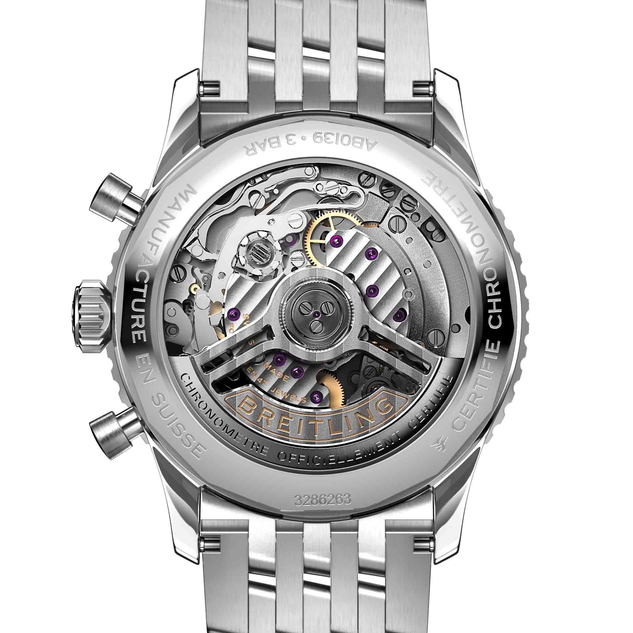 Breitling Breitling Navitimer B01 Chronograph 41 AB0139211G1A1 , наручные мужские часы фото под углом