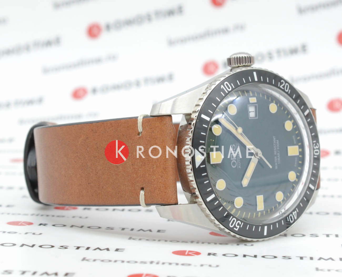 Оригинальные часы Oris Oris Divers Sixty‑Five 01 733 7720 4057-07 5 21 45 механические калибр механизма 733 общий вид
