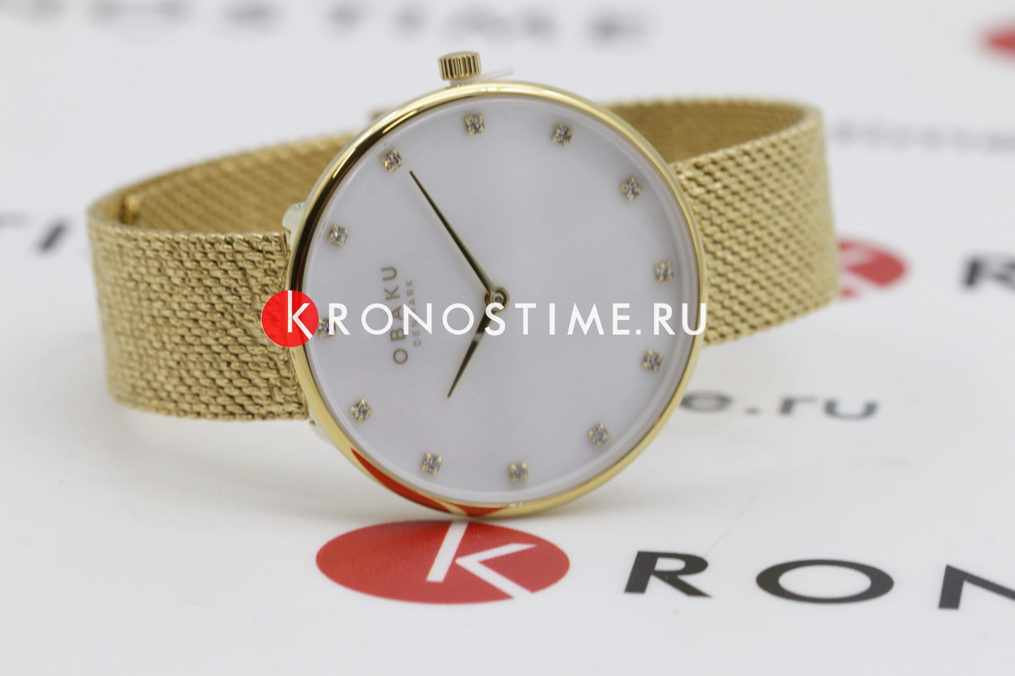 Obaku Obaku Mesh V288LXGWHG V288LXGWHG оригинальные женские часы в комплекте с коробкой