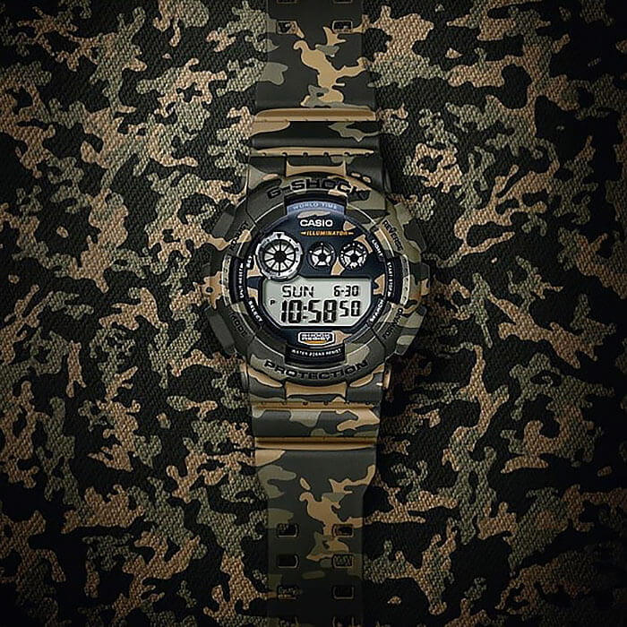 Casio Casio G-Shock GD-120CM-5 мужские часы серый циферблат на запястье