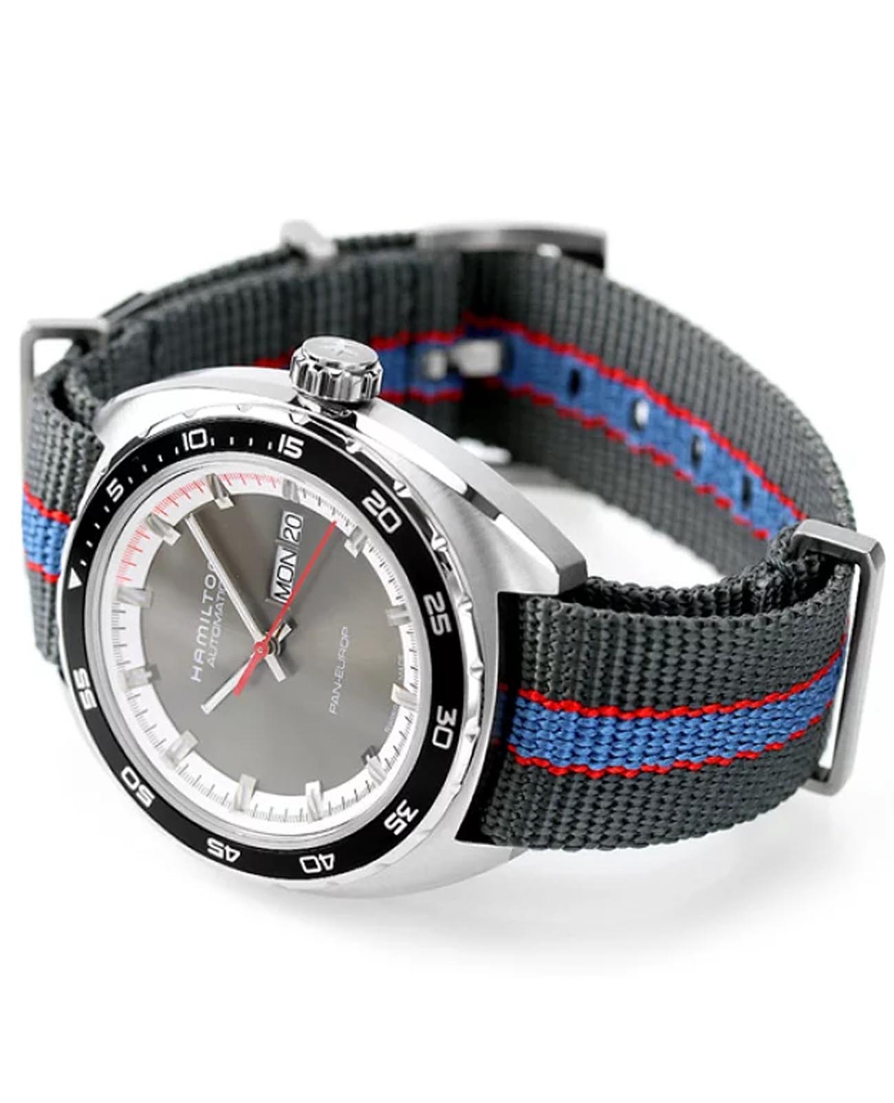 Оригинальные часы Hamilton Hamilton American Classic Pan Europ Day Date Auto H35415982 механические калибр механизма h-30 общий вид