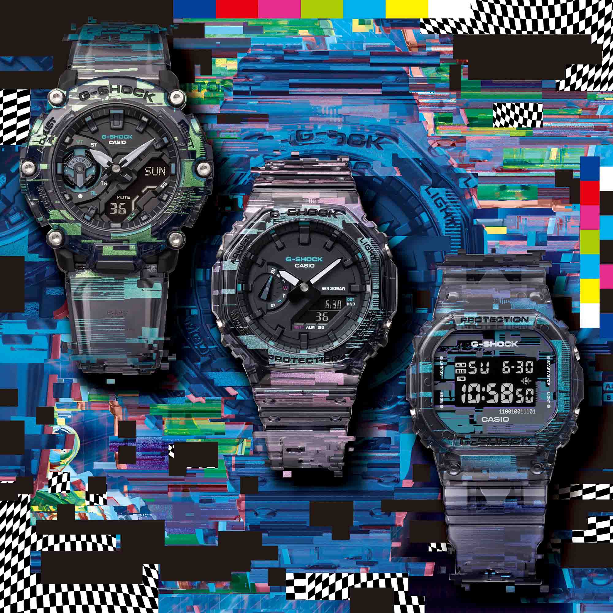 Casio GA-2200NN-1A мужские часы застежка крупным планом