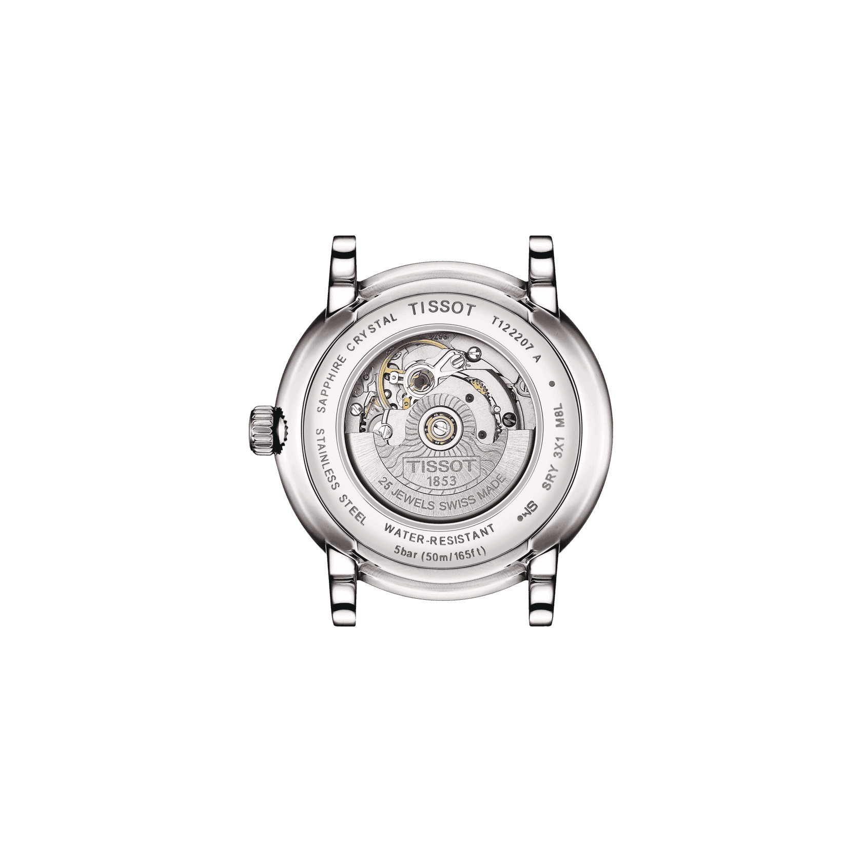 Tissot Tissot Carson Premium Lady Automatic T122.207.16.036.01 механические женские часы часы крупный план белый циферблата