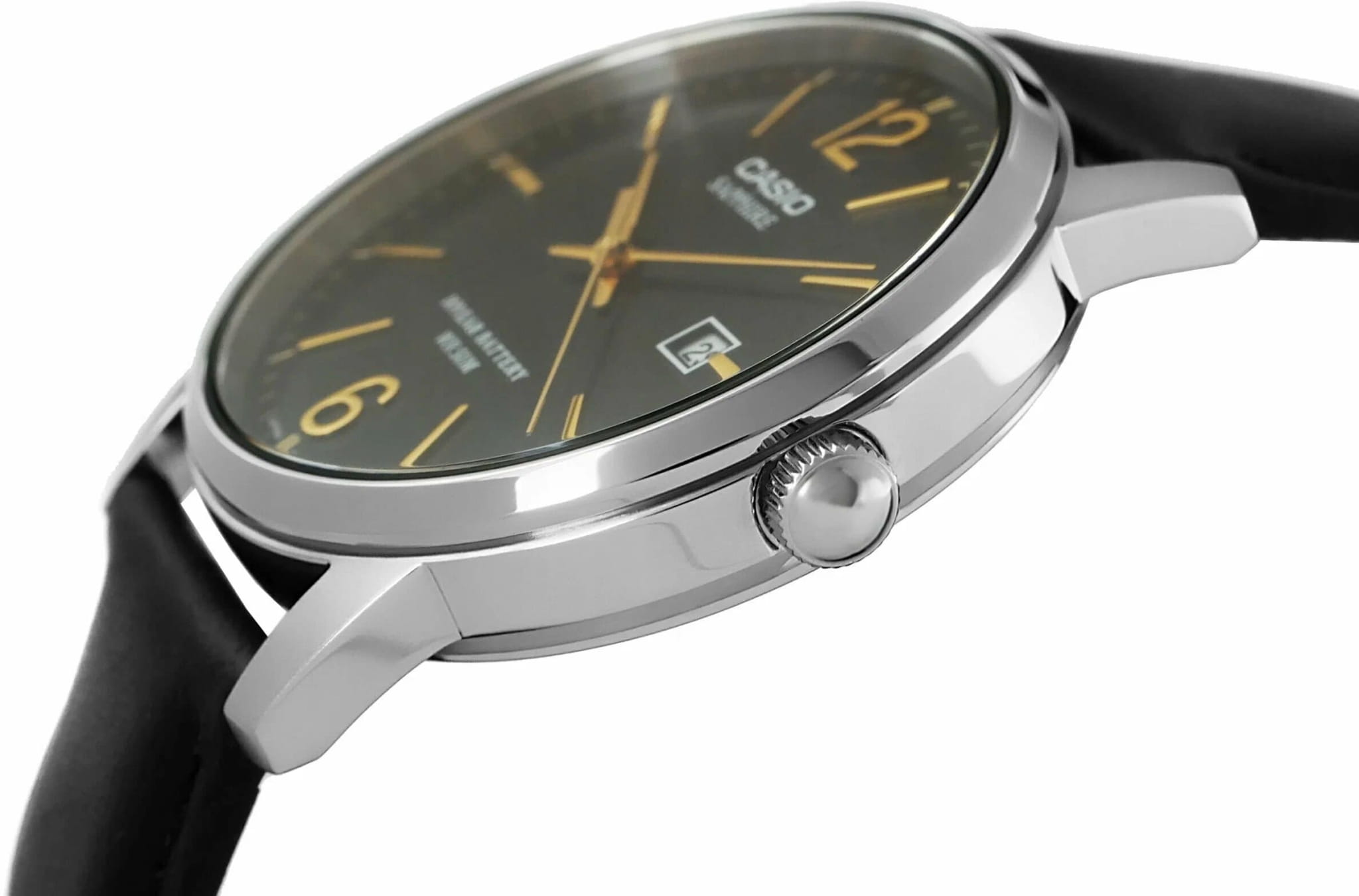 Casio Casio Collection MTS-110L-1A мужские часы черный циферблат на запястье