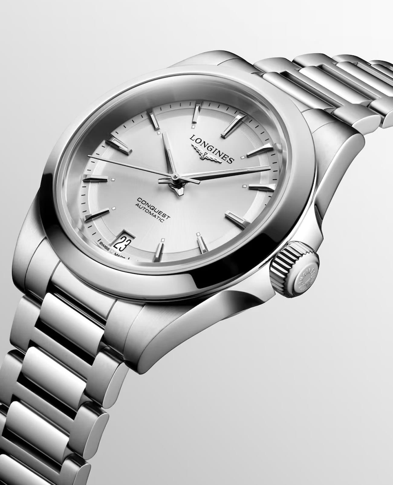 Longines Longines Conquest L3.430.4.72.6  - задняя крышка металл сталь корпуса, швейцария часы