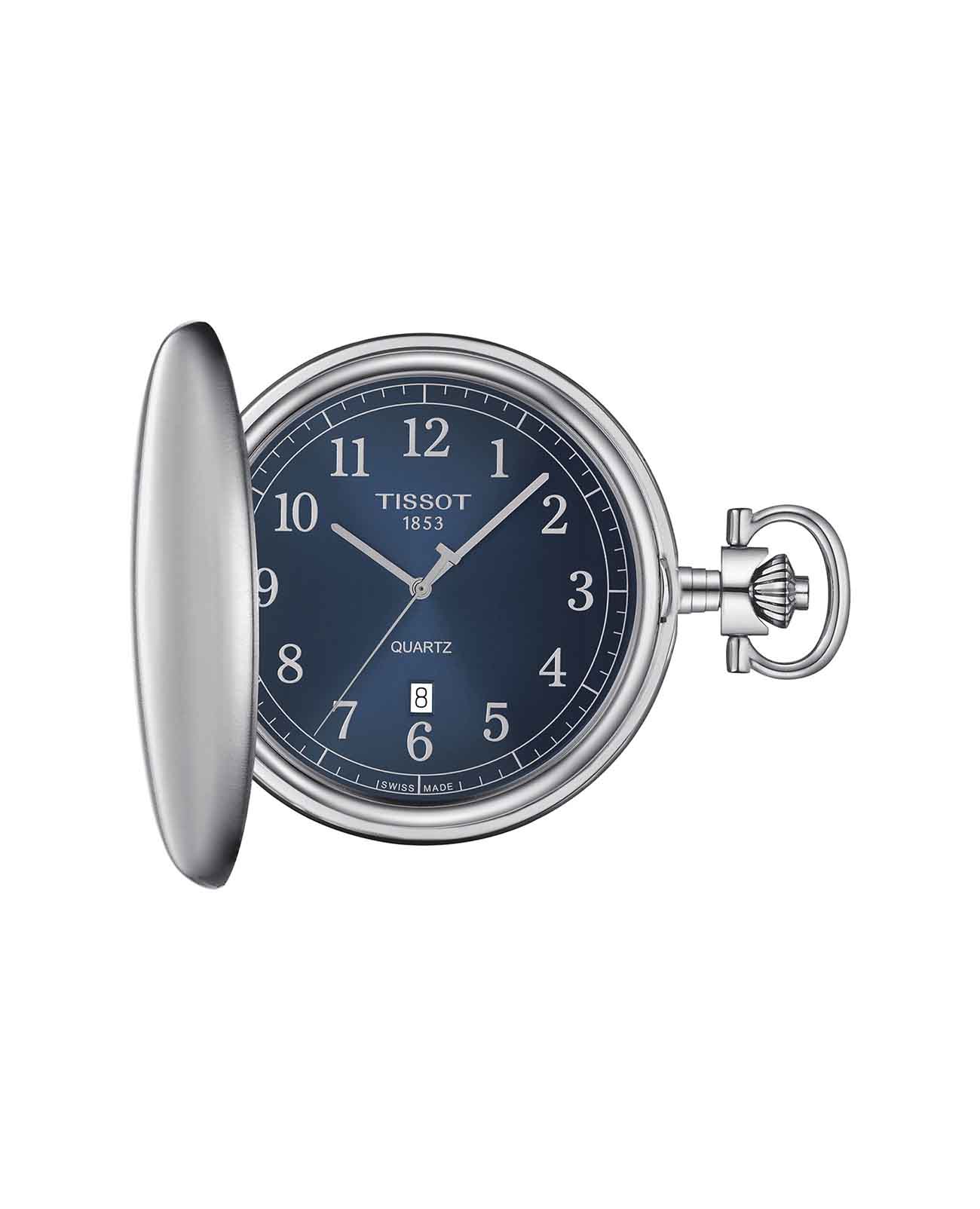 Tissot Tissot Savonnette T862.410.19.042.00  T8624101904200 кварцевые мужские часы синий циферблат, браслет не выбрано — вид спереди
