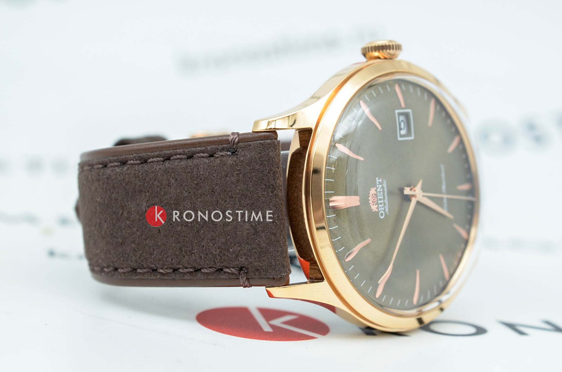 Orient Orient Classic Automatic RA-AC0P04Y (RN-AC0P04Y) механические мужские часы часы крупный план зеленый циферблата