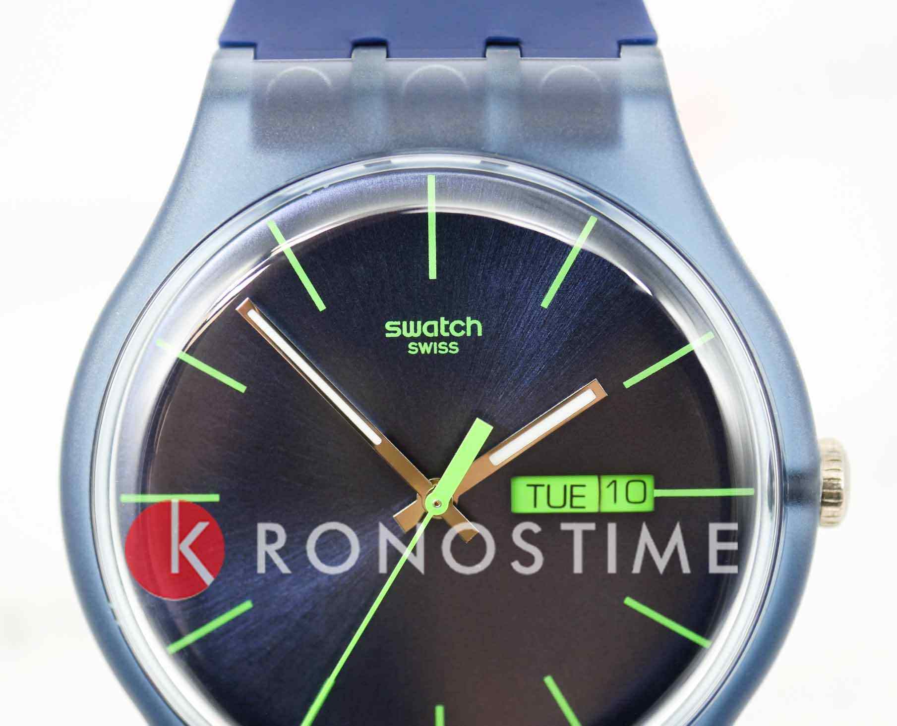 Swatch Swatch New Gent Biosourced SO29N704, gent швейцария мужские часы на браслете биоматериал боковой вид