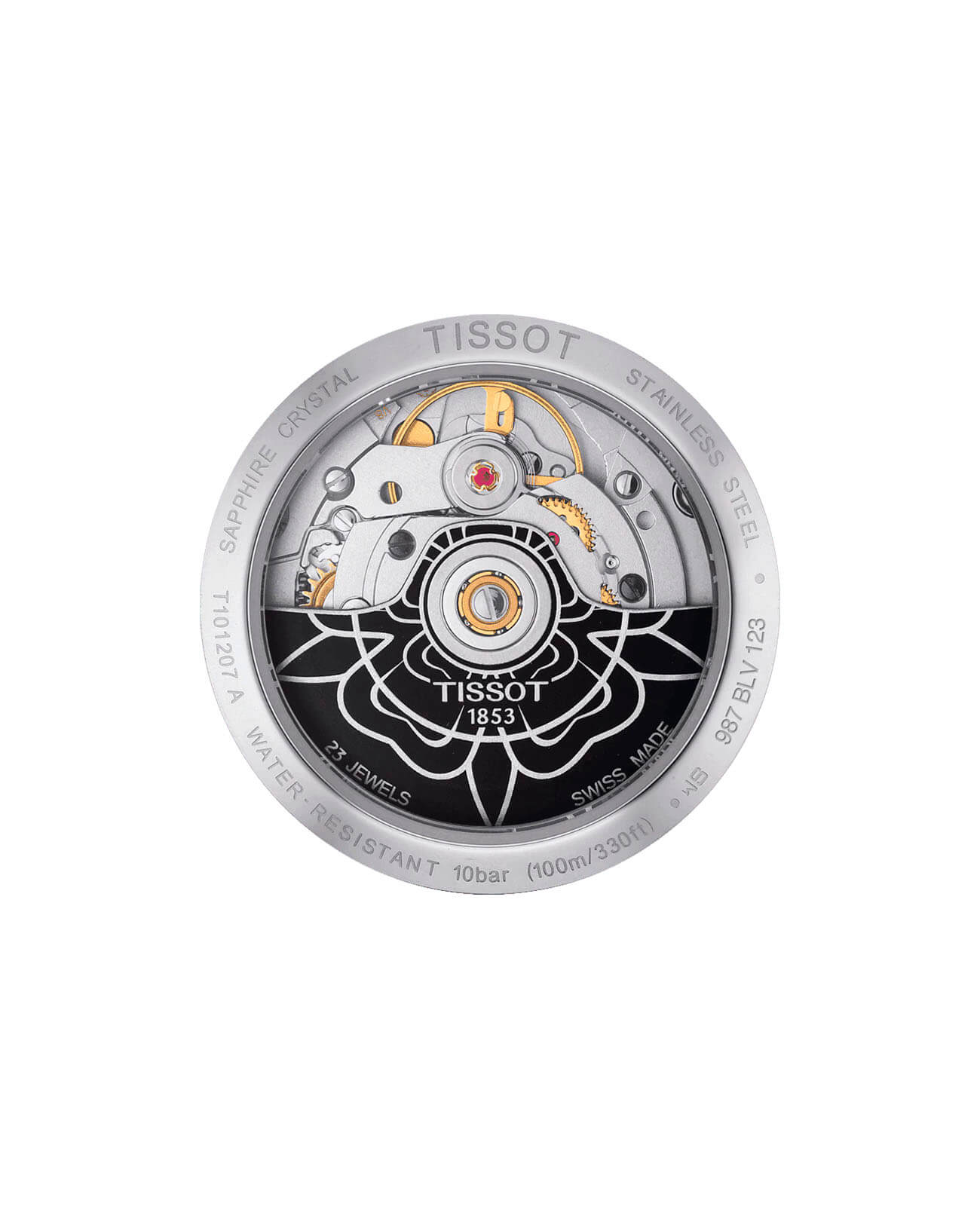 Tissot Tissot PR 100 Powermatic 80 Lady T101.207.16.111.00 PR 100, наручные женские часы фото под углом