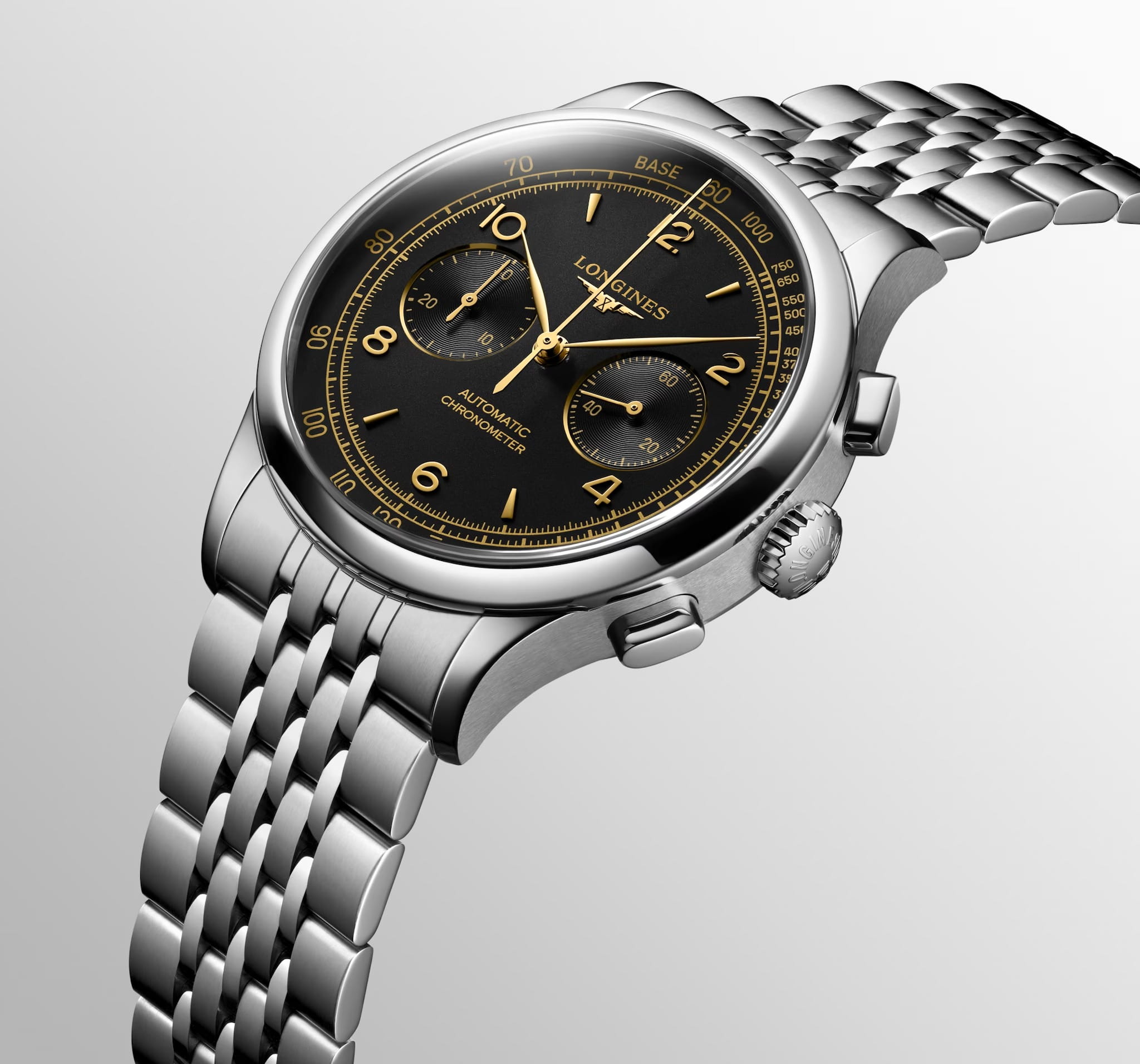 Оригинальные часы Longines Longines Record Collection L2.921.4.56.6 механические калибр механизма l895 общий вид