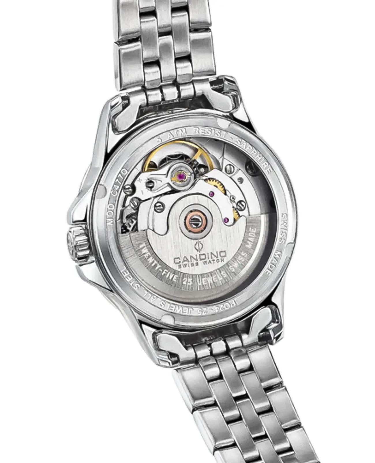 Candino Candino Automatic Ladies C4770/3,  швейцария женские часы на браслете нержавеющая сталь боковой вид