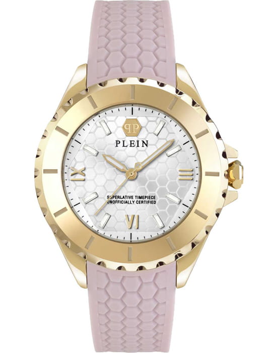 Philipp Plein Philipp Plein Heaven PWPOA0224  PWPOA0224 кварцевые женские часы серебристый циферблат, браслет силикон — вид спереди
