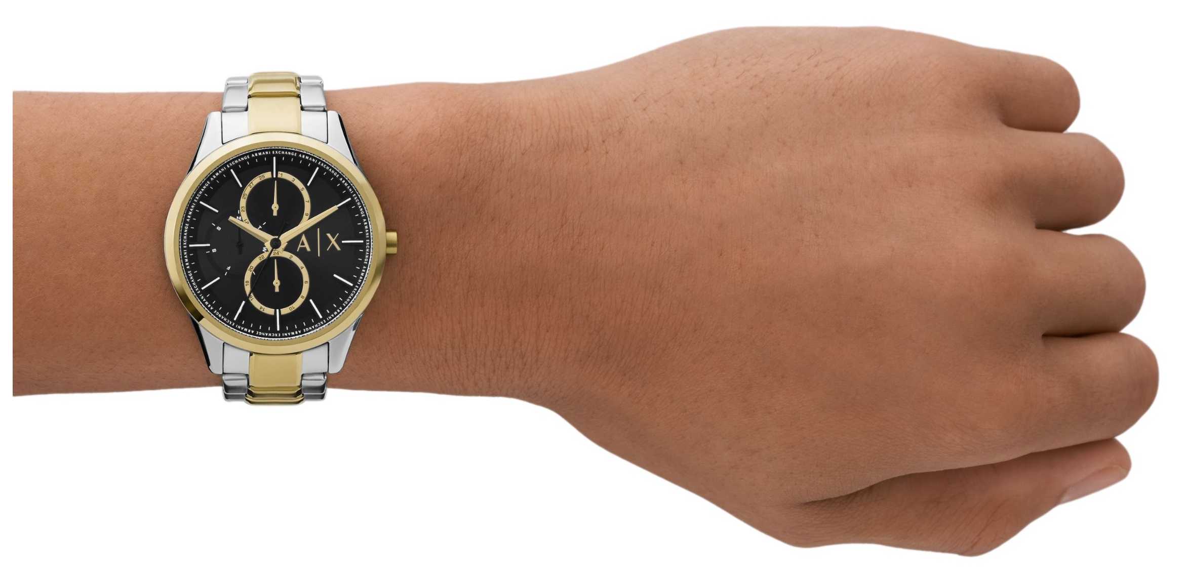 Armani Exchange Armani Exchange Dante AX1865,  италия мужские часы на браслете сталь с ip покрытием боковой вид