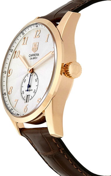 TAG Heuer TAG Heuer Carrera WAS2140.FC8176, carrera швейцария мужские часы на браслете кожаный боковой вид