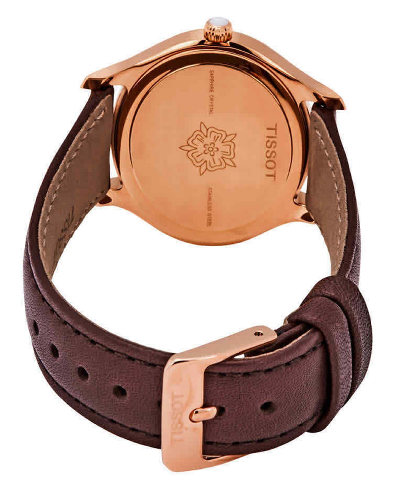 Tissot Tissot T-Lady Bella Ora T103.310.36.113.00, t-lady швейцария женские часы на браслете кожаный боковой вид