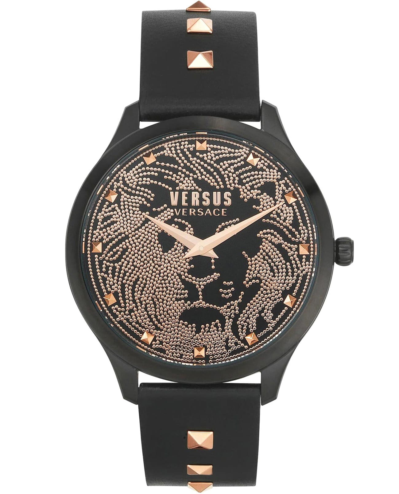 Versus Versace VSPVQ0620  VSPVQ0620 кварцевые женские часы черный циферблат, браслет кожаный — вид спереди