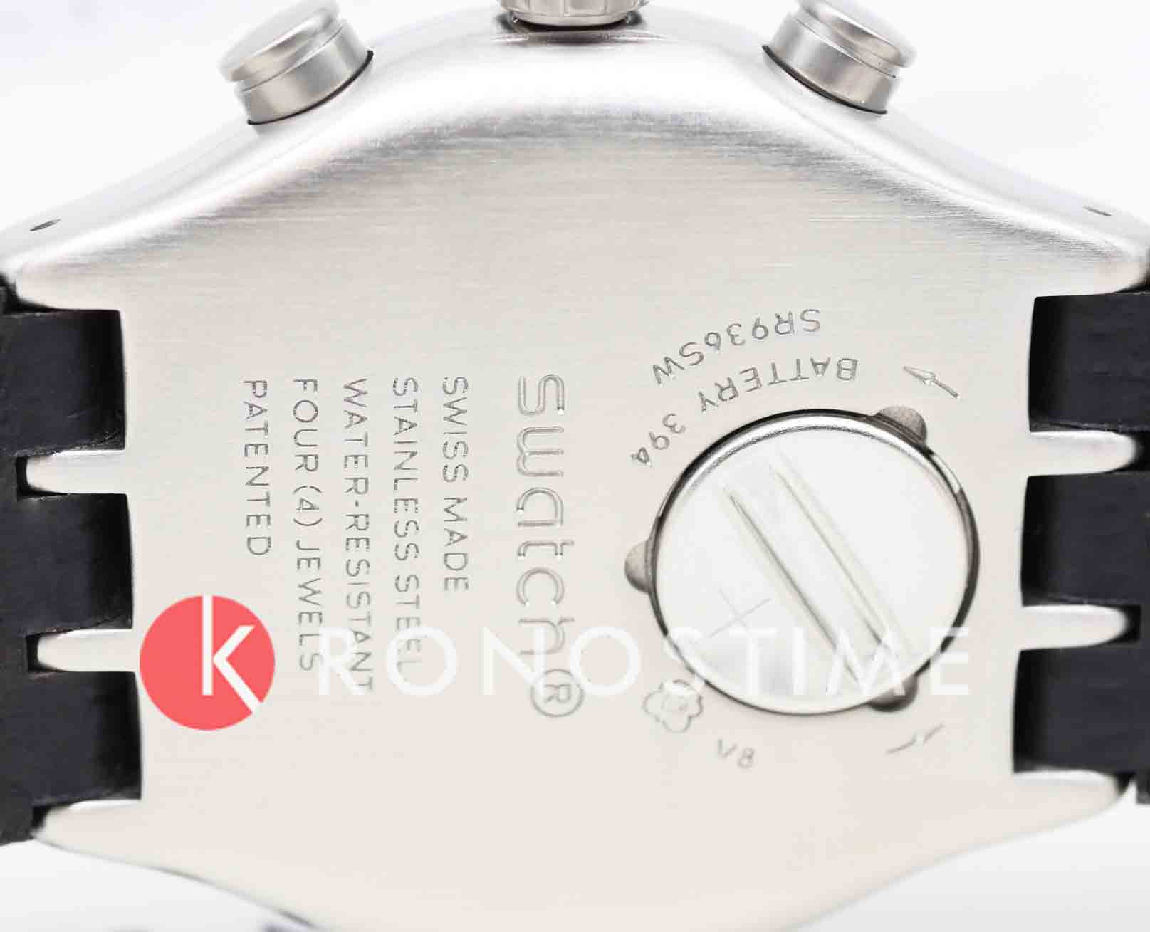 Swatch Swatch I New Chrono YVS495 кварцевые мужские часы часы крупный план черный циферблата