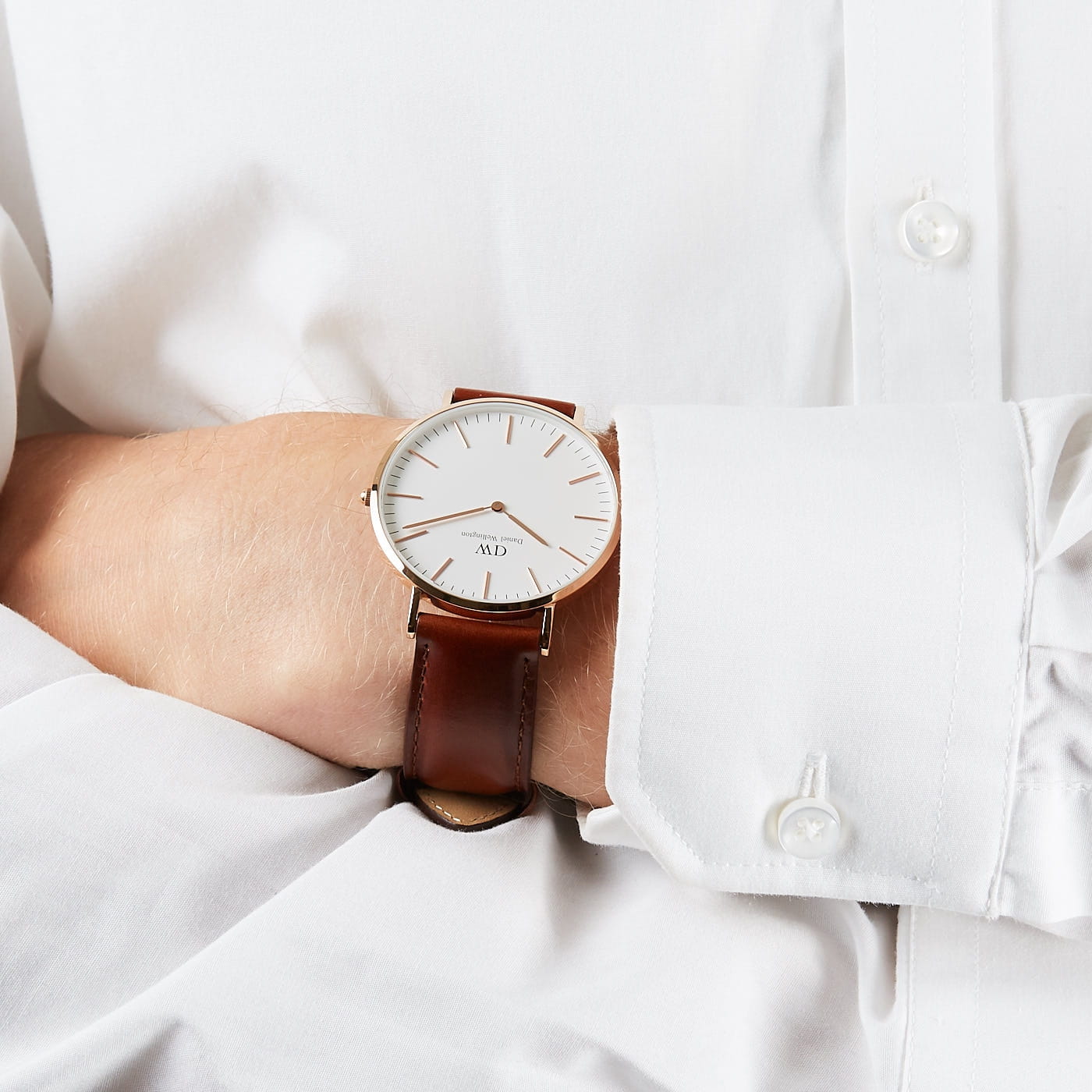 Daniel Wellington Daniel Wellington Classic St Andrews DW00100006 кварцевые мужские часы часы крупный план белый циферблата