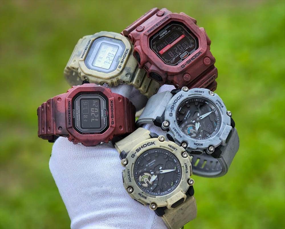 Casio Casio G-Shock GW-B5600SL-4D мужские часы черный циферблат на запястье
