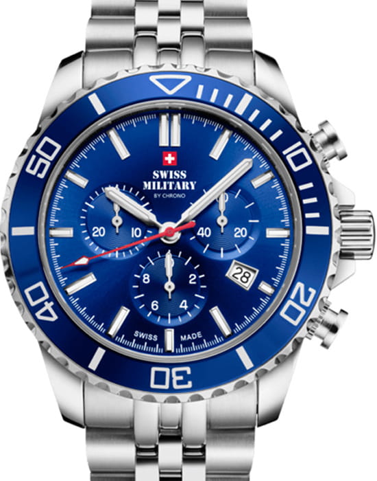 Swiss Military by Chrono Swiss Military by Chrono Sports Chronograph SM34103.02 , наручные мужские часы фото под углом
