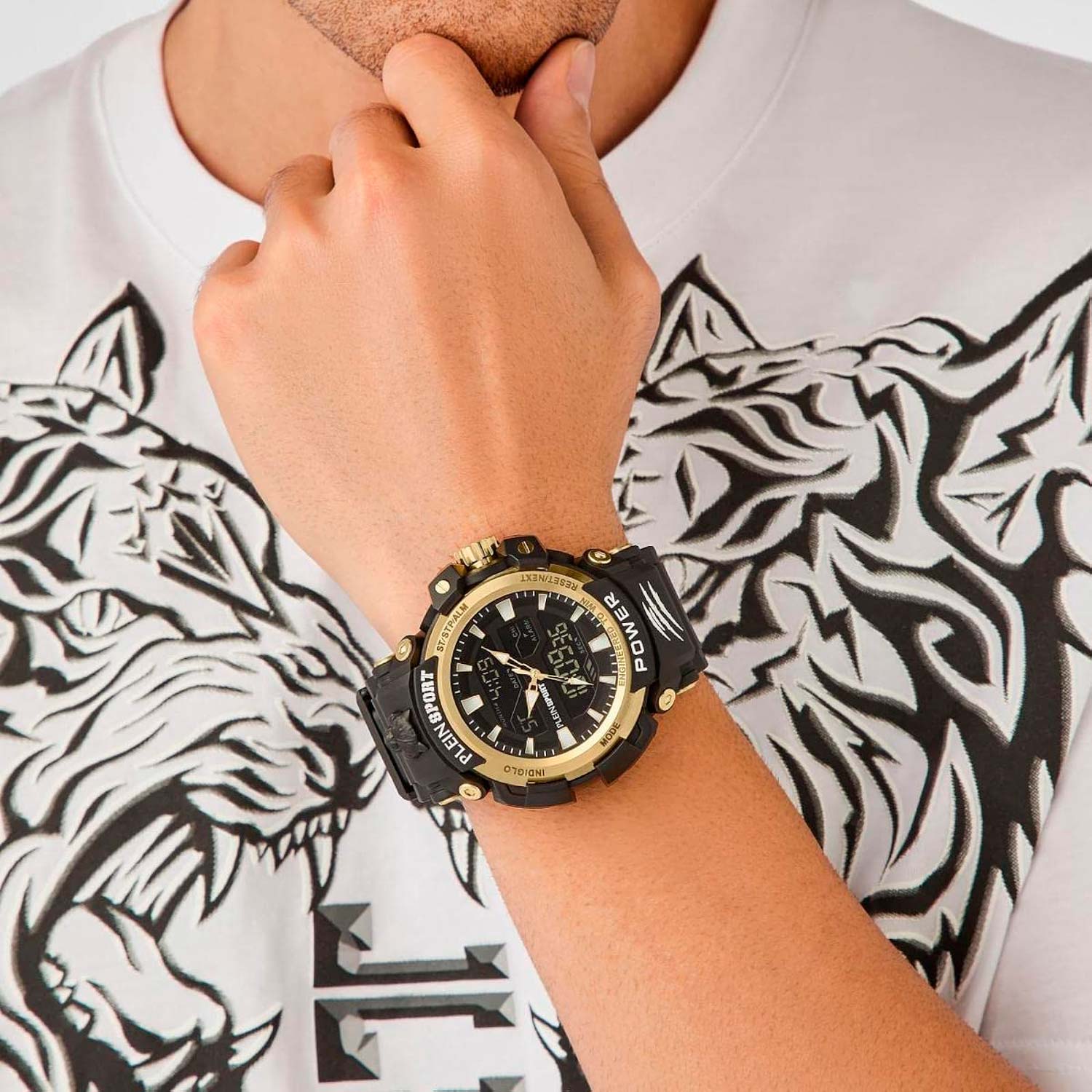 Plein Sport Plein Sport Combat PSNBA0523 , наручные мужские часы фото под углом