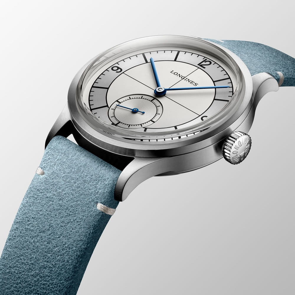 Longines Longines Heritage Classic L2.828.4.73.2 мужские часы серебристый циферблат на запястье