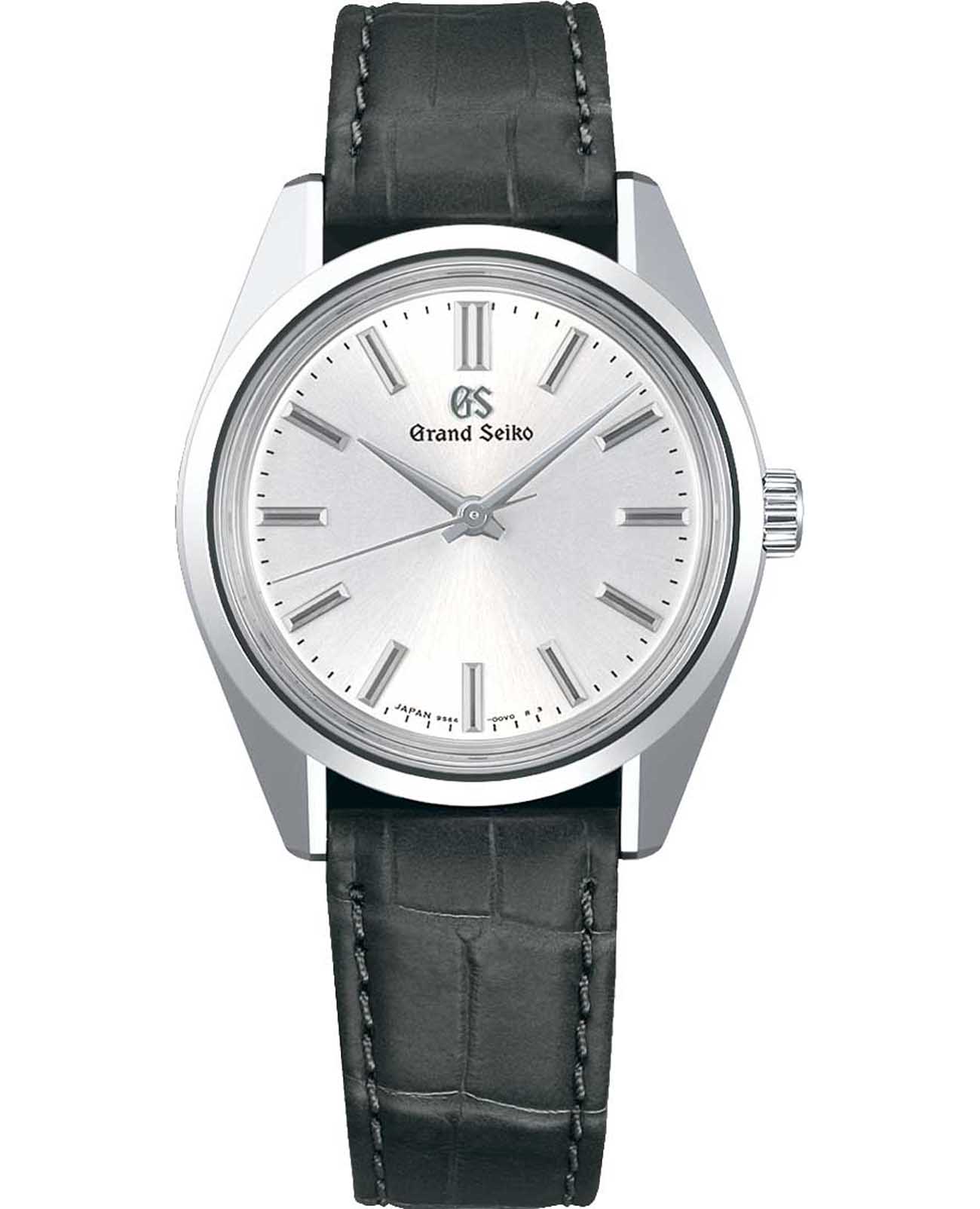 Seiko Seiko Grand Seiko SBGW291G  SBGW291G механические мужские часы белый циферблат, браслет кожаный — вид спереди