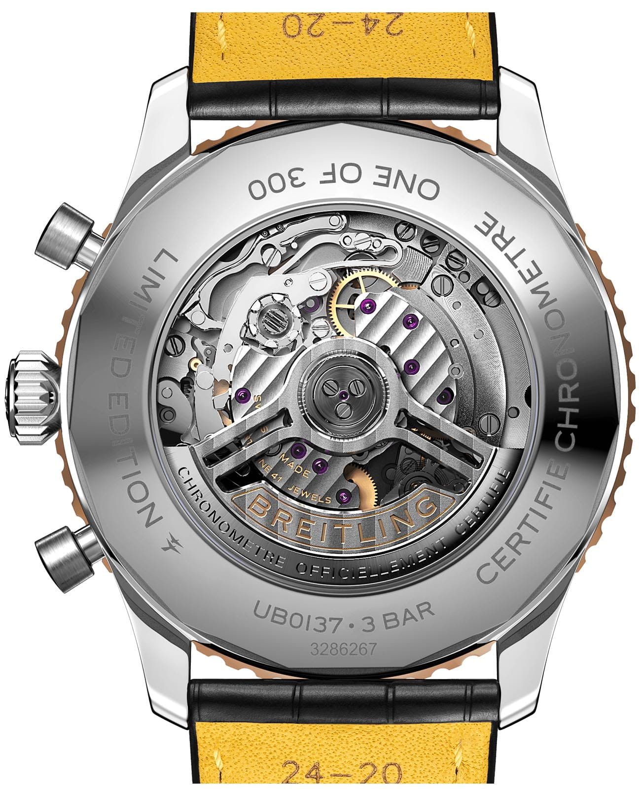 Оригинальные часы Breitling Breitling Navitimer B01 Chronograph 41 UB01371A1B1P1 механические калибр механизма мануфактурный механизм breitling caliber b01 общий вид