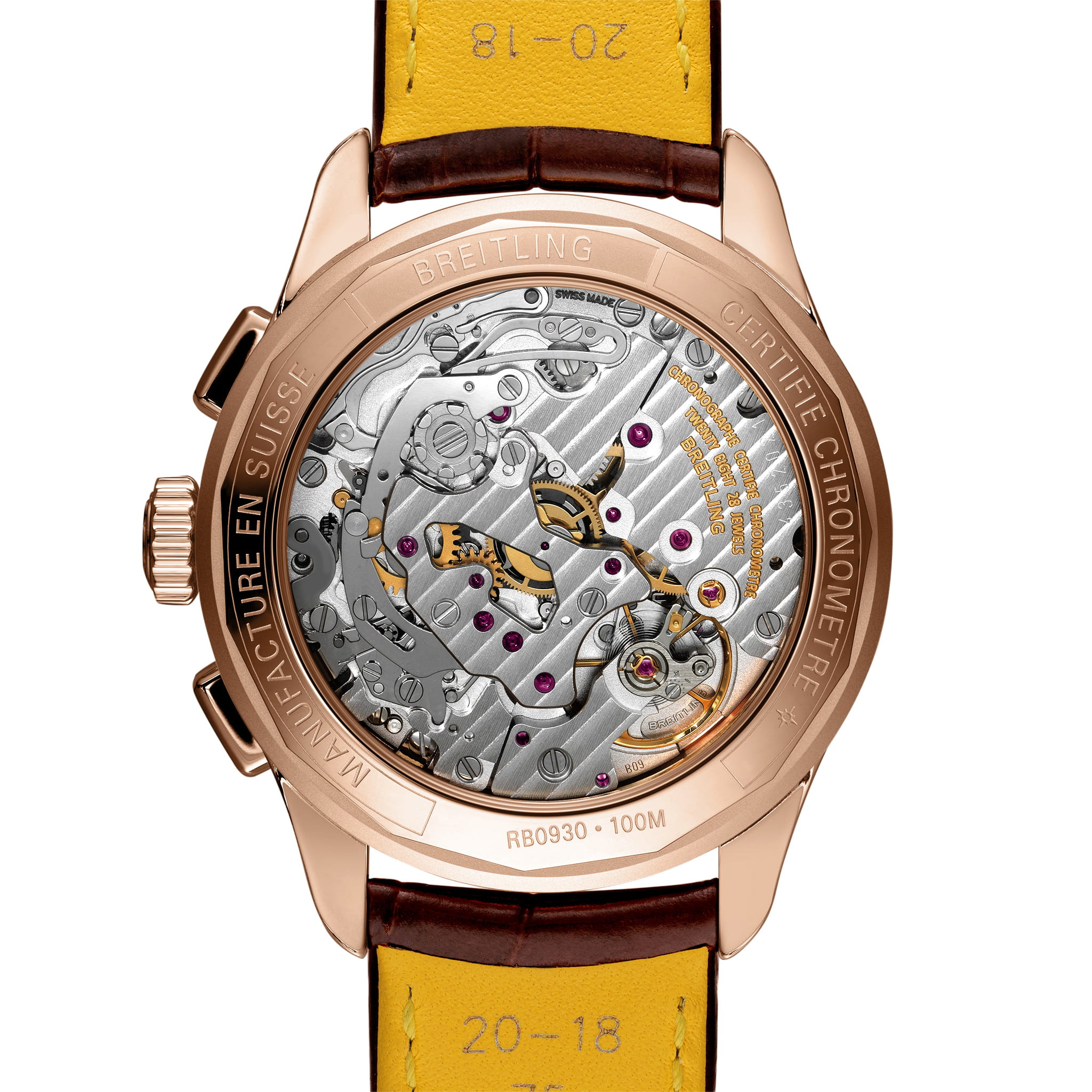 Оригинальные часы Breitling Breitling Premier B09 Chronograph 40 RB0930371G1P1 механические калибр механизма мануфактурный механизм breitling caliber b09 общий вид