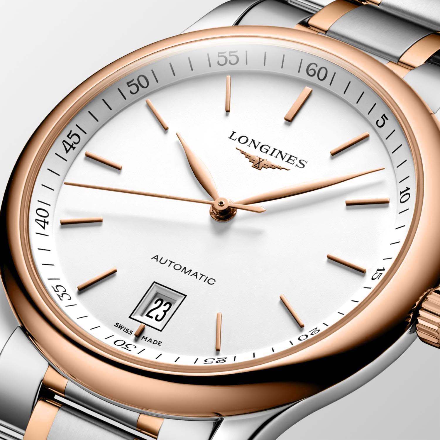 Longines Longines Master Collection L2.628.5.79.7 мужские часы белый циферблат на запястье