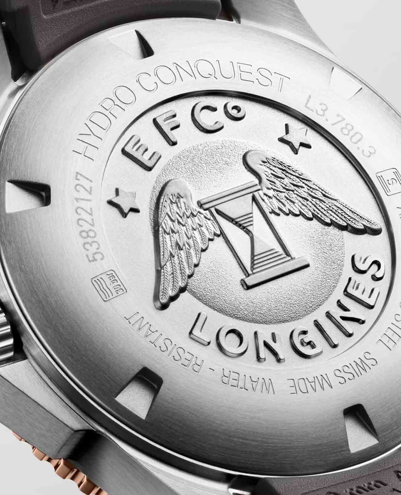 Longines Longines HydroConquest L3.780.3.78.9  — детали корпуса и каучук