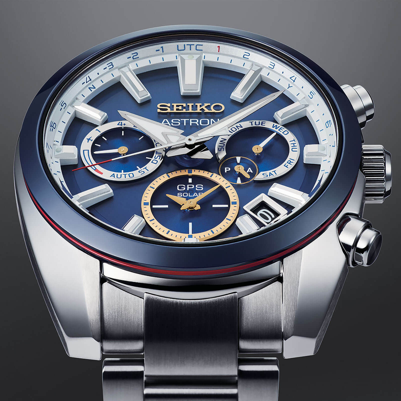 Seiko Seiko Astron GPS Solar SSH045J1, astron gps япония мужские часы на браслете нержавеющая сталь боковой вид