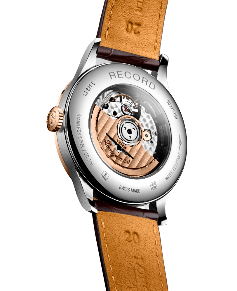 Longines Longines Record Collection L2.821.5.11.2 , наручные мужские часы фото под углом