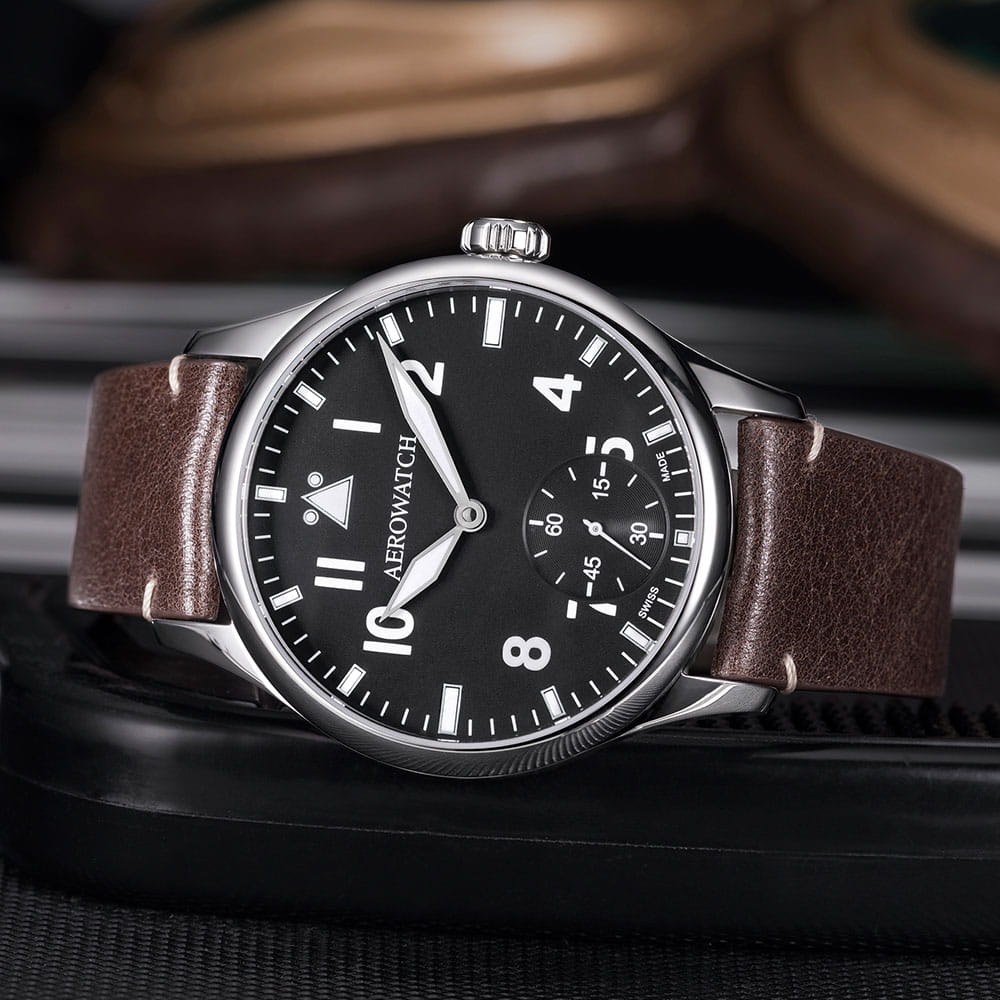 Aerowatch Aerowatch Renaissance 55981 AA01 мужские часы черный циферблат на запястье