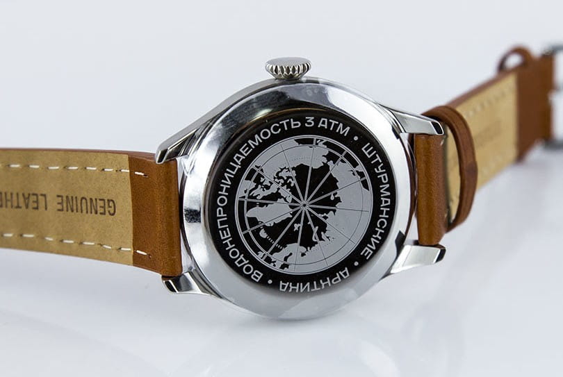 Штурманские Штурманские Арктика Наследие 2431/6821344 механические мужские часы часы крупный план коричневый циферблата