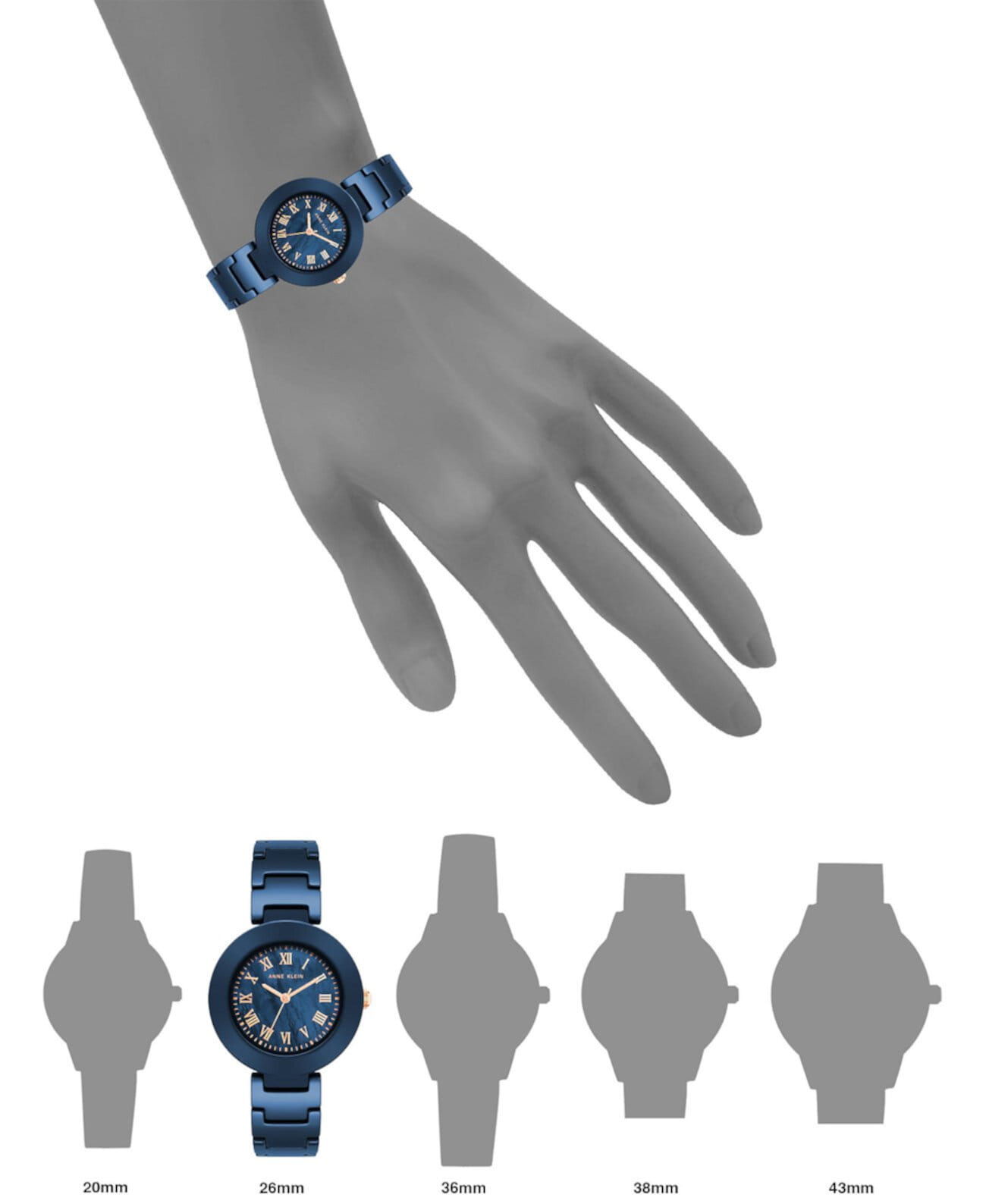 Оригинальные часы Anne Klein Anne Klein 4036NMNV кварцевые калибр механизма  общий вид