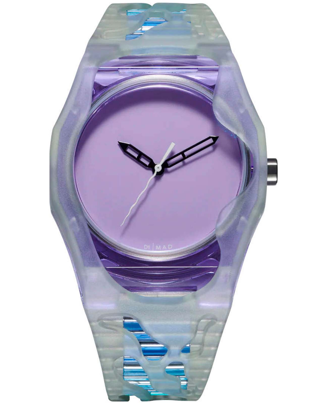 D1 Milano D1 Milano MAD Paris x D1 MDRJ03  MDRJ03 кварцевые мужские часы  циферблат, браслет  нейлоновое волокно с полиуретановыми вставками — вид спереди