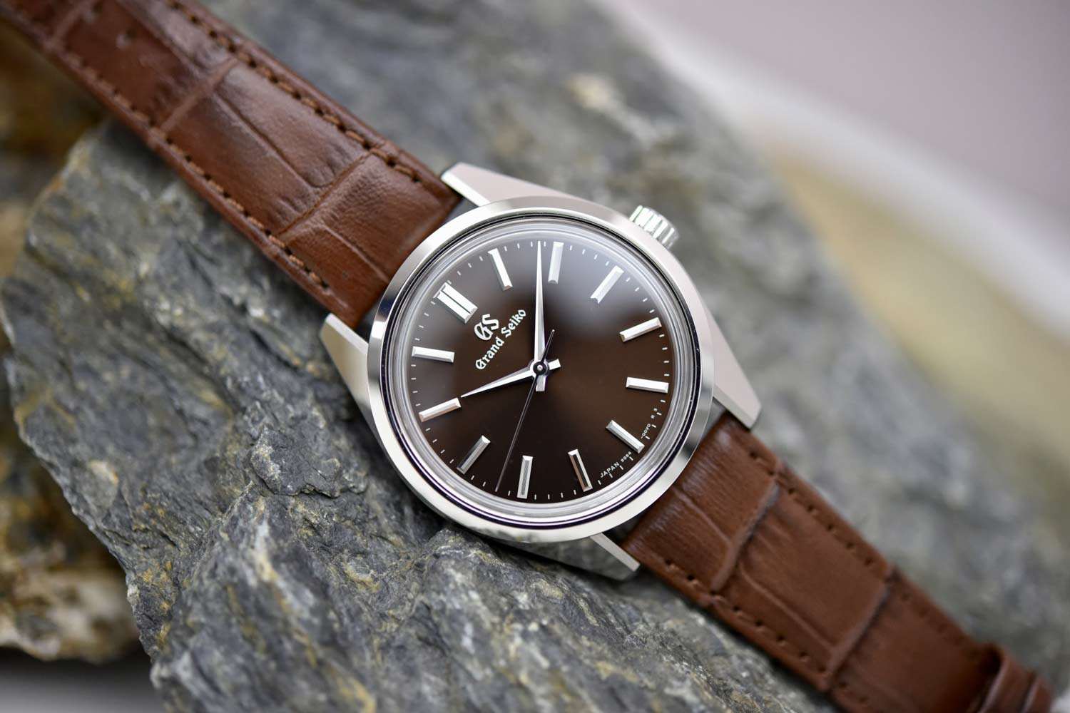 Seiko Seiko Grand Seiko SBGW293G мужские часы коричневый циферблат на запястье