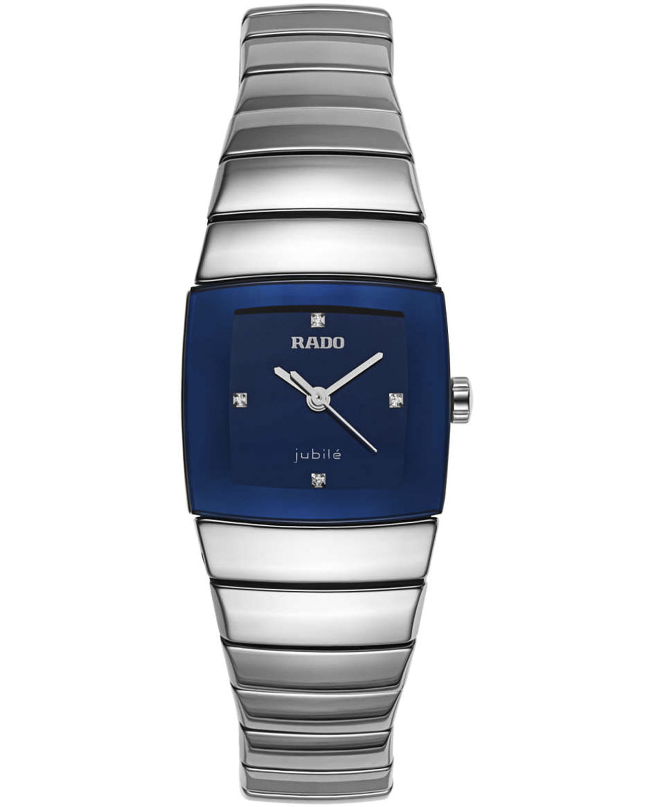 Rado Rado Sintra R13812702  R13812702 кварцевые женские часы синий циферблат, браслет ceramos™ — вид спереди