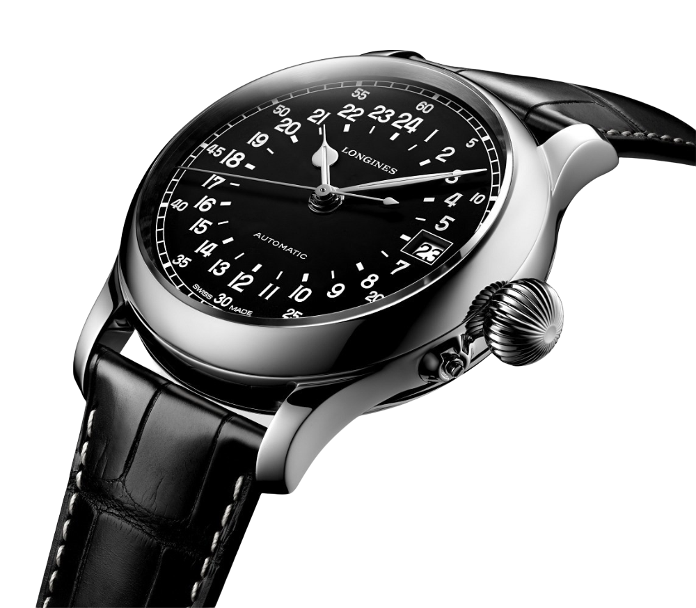 Longines Longines Twenty-Four Hours L2.751.4.53.3 , наручные мужские часы фото под углом