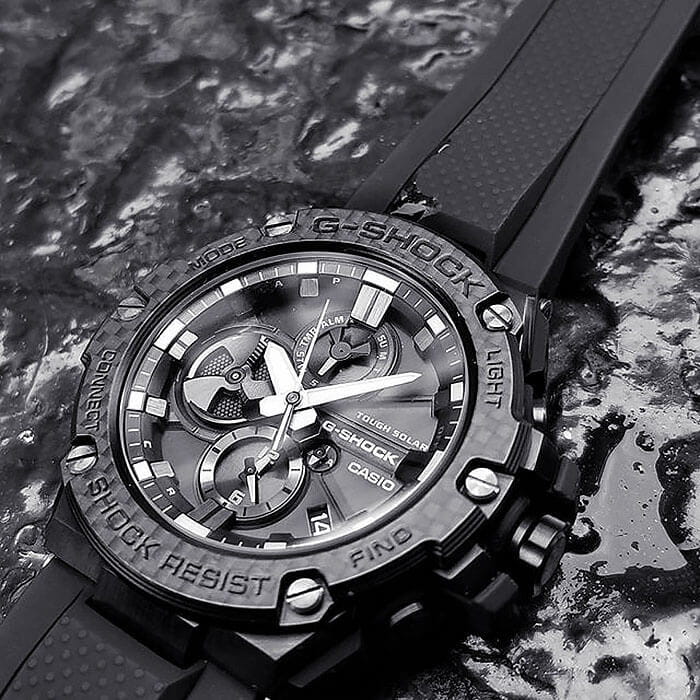 Оригинальные часы Casio Casio G-Shock GST-B100X-1A электронные калибр механизма  общий вид