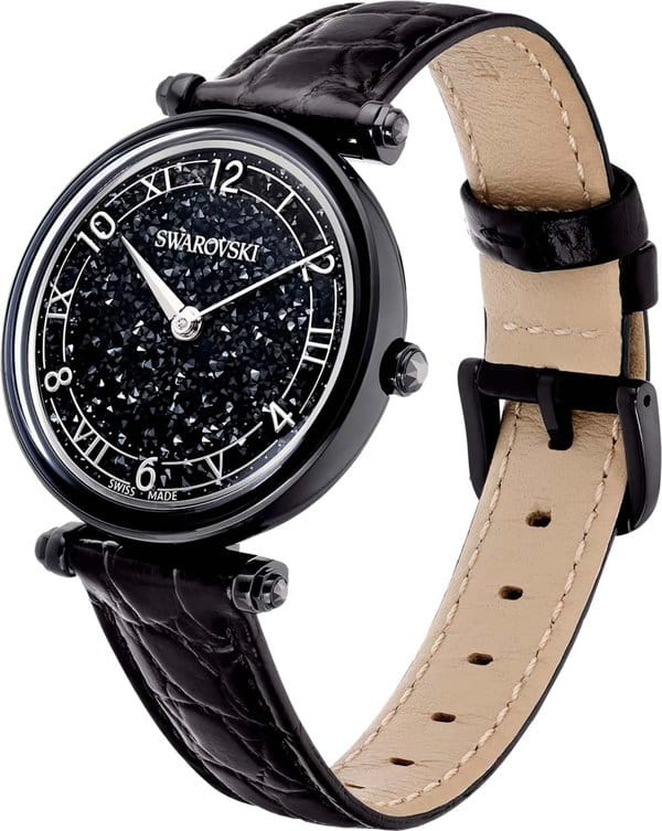 Swarovski Swarovski Crystalline Wonder 5664311,  швейцария женские часы на браслете кожаный боковой вид